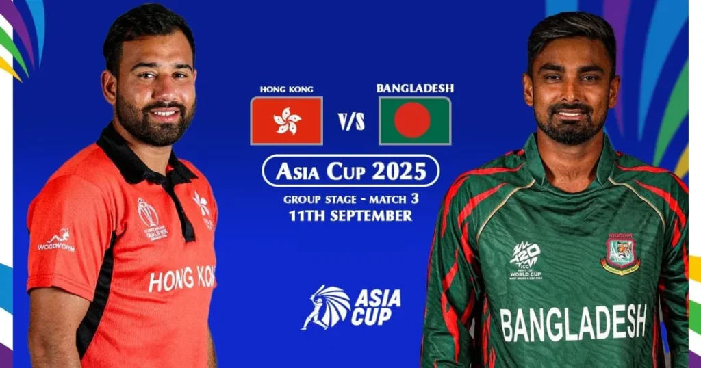 Bangladesh vs Hong Kong Match Details – Asia Cup 2025, 7-Wicket Win for Bangladesh