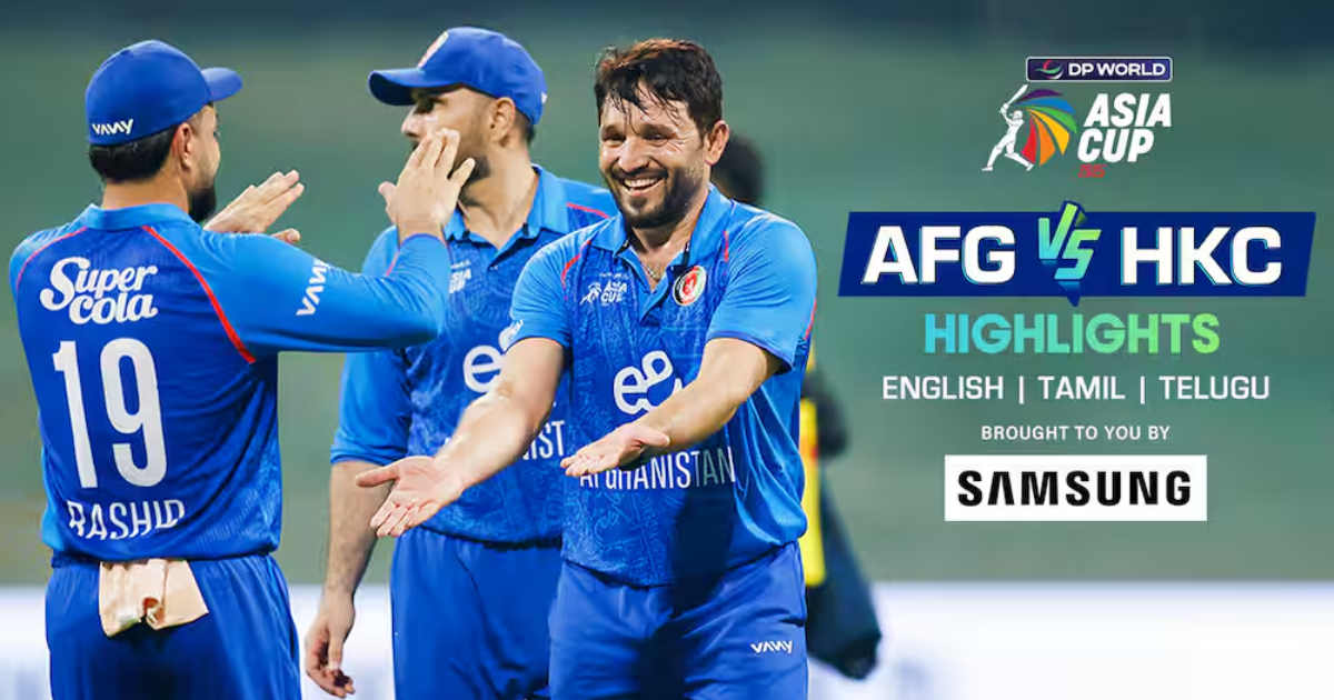 Match Update Afghanistan vs Hong Kong Asia Cup 2025