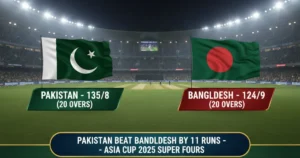 Pakistan vs Bangladesh