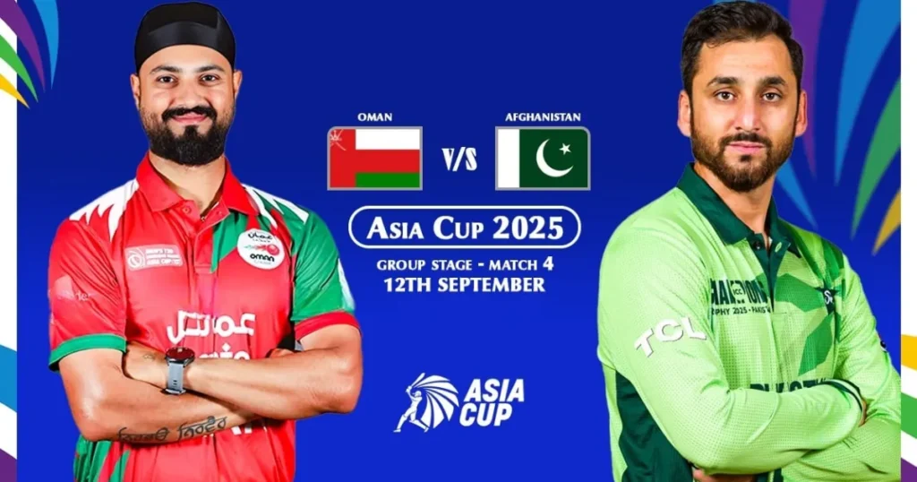 Pakistan vs Oman Match Details – Asia Cup 2025, PAK win by 93 runs