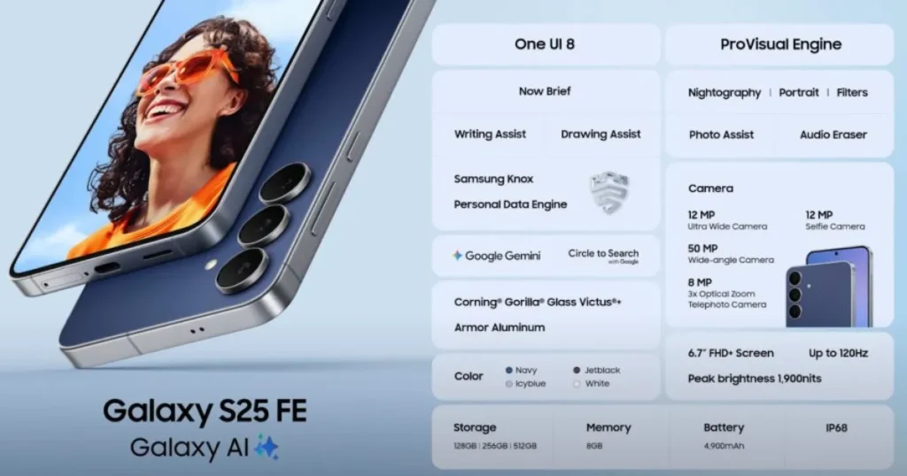 Samsung Galaxy S25 FE Expected Features and How It Compares to S25