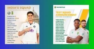 India vs South Africa Test squad